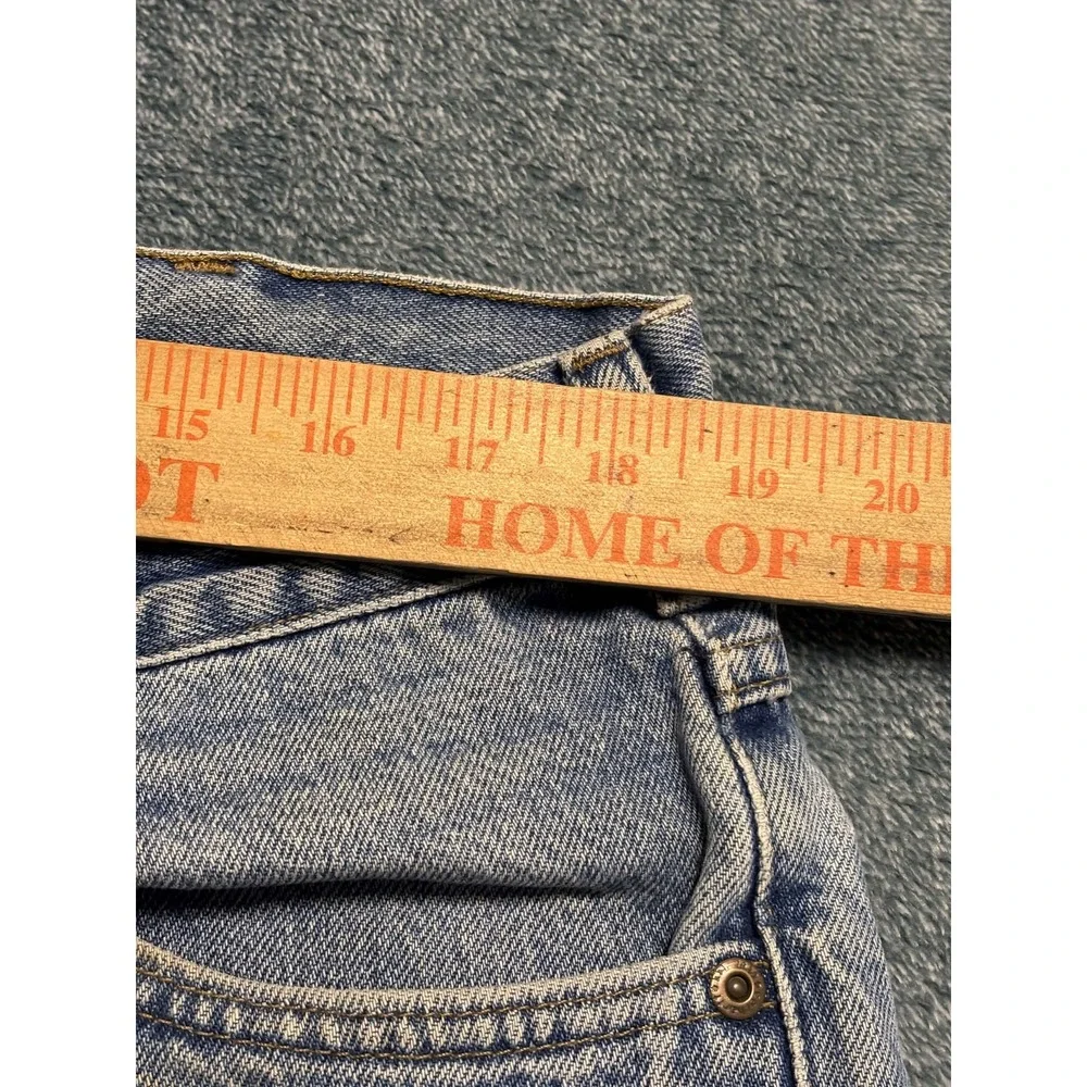 Carhartt Men 37x30 Light Wash Blue Denim Work Jeans Faded Distressed (No Tag)